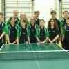 Die erfolgreichen Tischtennis-Talente des TSV Aichach: (hinten von links) Teresa Königsberger, Alexandra Miesl, David Czok, Max Steffen, Dominik Miesl, (vorne von links) Daniel Konrad, Jenny Hoy, Tina Bscheider, Leonie Bergmüller, Julia Meßner, Sophia Hartung und Lukas Baier.  	 	