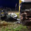 Ein schwerer Verkehrsunfall hat sich am Dienstag kurz nach 5 Uhr auf der B10 bei Nersingen ereignet. 	