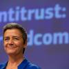 EU-Wettbewerbskommissarin Margrethe Vestager spricht während einer Pressekonferenz über eine Kartellentscheidung zu Broadcom in Brüssel.