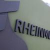 "Rheinmetall" ist an einer Richtfunkkabine des Flugabwehrraketensystems Patriot zu lesen.