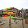 Das neue Kinderhaus Lebenswert im Wiley ist außen kunterbunt.