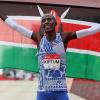 Der Kenianer Kelvin Kiptum war in Chicago einen Marathon-Weltrekord gelaufen.