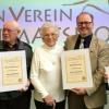 Ehrenmitglieder aufgrund langjähriger Treue und hervorzuhebender Verdienste im TVW wurden (von links) Heinz Schuster, Ernst Ostermann, Wilhelmine Lux, TVW-Vorsitzender Wolfgang Angerer und Alois Angerer. 	