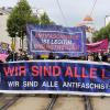 Mehrere Tausend Teilnehmer waren am Samstag gegen "eine Kriminalisierung von Antifaschismus" durch Leipzig gezogen.