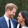 Prinz Harry und Meghan Markle gestern in London nach der offiziellen Bekanntgabe ihrer Verlobung. Harry rief dabei den Fotografen zu, er sei außer sich vor Freude. 