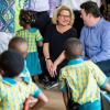 Bundesentwicklungsministerin Svenja Schulze und Bundesarbeitsminister Hubertus Heil besuchen eine Schule der Sunbeam Foundation in Ghana.