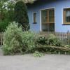 Eine Schneise der Verwüstung hinterließ ein Unwetter am Montag im Landkreis. Die größten Schäden gab es in Großaitingen, auch der Schwabmünchner Stadtteil Birkach war betroffen.