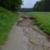 Vor sieben Jahren hatte das Hochwasser in Schiltberg sogar einen Feldweg mit sich gerissen. 	
