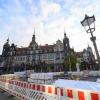 Blick auf das Residenzschloss in Dresden. Knapp ein Jahr nach dem Kunstraub im Grünen Gewölbe hat die Polizei in Berlin Tatverdächtige festgenommen.