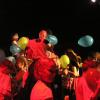 Viele bunte Luftballons bei der Galavorstellung im Zirkuszeltlager auf der Kuglerwiese in Kaufering.