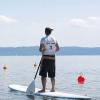 Die „Stand-up-Paddler“ sind am Samstag auf dem Ammersee unterwegs. 