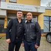 Marco Huck (l) und Arthur Abraham nahmen in Pforzheim Abschied von René Weller.