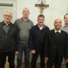 Neues Gremium zur Kirchenverwaltung in Gennach: (von links) Kirchenpfleger Anton Hämmerle, Stefan Weyer, Helmut Knoll, Pfarrer Sebastian Kandeth und Alfred Schmid. 	