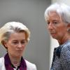 Zwei mächtige Frauen: EZB-Präsidentin Christine Lagarde (rechts) und EU-Kommissionspräsidentin Ursula von der Leyen in Brüssel.