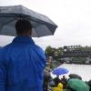 Wegen des starken Regens musste das Finale in Stuttgart unterbrochen werden.