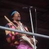 Jimi Hendrix bei einem Festival auf Fehmarn.