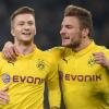 Dortmund's Marco Reus feiert das Tor mit Ciro Immobile.