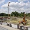 Auf dem Gelände der ehemaligen Pflugfabrik entsteht in Landsberg das Wohnbauprojekt „Urbanes Leben am Papierbach“. Der Investor darf mehr Wohnfläche schaffen. 