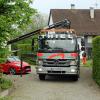 Seit Dienstagmorgen ist im Umfeld des Hauses im Altenstadter Ortsteil Untereichen, in dem im April ein Ehepaar getötet wurde, die Kriminalpolizei im Einsatz.