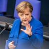 Angela Merkel äußerte sich zurückhaltend zu Trumps Plänen.