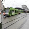 Entgleiste Straßenbahn am Königsplatz 