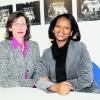 Petra Ruffing, Gattin des Landsberger Lions Club-Präsidenten, mit der afrikanischen Ärztin Sonia Sebuseruka. Foto: Sibylle Seidl-Cesare