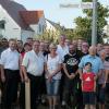 Ein neues Straßenschild für 25-jährige Freundschaft: Die Biberbacher und ihre Gäste aus Straußfurt feierten ein Wochenende lang ihr Jubiläum. 	
