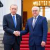 Bundespräsident Frank-Walter Steinmeier (rechts) empfängt Recep Tayyip Erdogan, Präsident der Türkei, bei einem früheren Besuch in Deutschland.