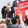 Der Kanzlerkandidat der SPD beim Politischen Aschermittwoch im bayrischen Vilshofen.