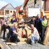 Mit insgesamt rund 70 Helfern sind die Zahlinger Feuerwehr und weitere Ehrenamtliche aus dem Obergriesbacher Ortsteil bei den Mittelalterlichen Markttagen vertreten.