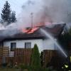 Am frühen Sonntagabend hat in Schöffelding ein Einfamilienhaus gebrannt.