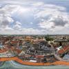 Der Flug über die Augsburger Innenstadt hat Gerhard Ruff mit spektakulären Panoramabildern festgehalten.