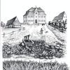 Diese historische Ansicht des Hochstatthofs schmückt die Titelseite des Bandes „Die lange Geschichte der Hochstatter Zeit“ von Konrad Scheuermann.  