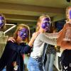  „Fridays for Future Kids“ nannten sich Elisa Karl, Lena Zacher, Luisa Diepold und Lisa Lamich, die sich das Element Wasser aufs Gesicht malen ließen. 	