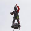 Der Flyboard-Erfinder und "Raketenmann" Franky Zapata scheiterte mit seinem Rekordversuch. 