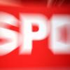 Das Logo der SPD in der Parteizentrale in Berlin.