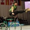 Akrobatisch: Rahman Mohammad Hassan vom Radfahrerverein Burgheim startet bei der Weltmeisterschaft in Stuttgart.  	