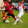 Klare Angelegenheit: Janek Kugler (rechts) bezwang mit dem SV Bertoldsheim den SC Feldkirchen um Aron Ghebru mit 6:0. Foto: Daniel Worsch 