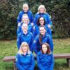 Teamrekord für strahlende BCS-Keglerinnen (hinterste Reihe, von links): Sylvia Eberhard, Christine Grau; (zweite Reihe von hinten) Marion Frey, Monika Kopp; (dritte Reihe) Christina Bischof, Jennifer Hollet; (vorne, von links) Simone Perzl, Nicole Weitmann-Griesinger. 