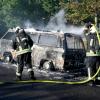 Ulm – Campingbus brennt aus:
Völlig ausgebrannt ist ein älterer VW Campingbus am Samstagabend am Ulmer Eselsberg.
