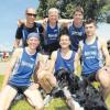 Einmal mehr Landkreismeister wurde die LG Wehringen (hinten von links): Alfred Ferri, Anton Deuringer, Siegfried Wiedemann, (vorne von links) Martin Deuringer, Michael Roderer mit Hund Käthi und Markus Simnacher.