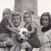 Familie Haller in den 60er Jahren in Bologna (von links): Jürgen, Helmut, Karin und Waltraud.