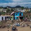 Trümmer liegen vor zerstörten Häuser in Roca Sales im brasilianischen Bundesstaat Rio Grande do Sul.
