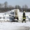 Ein Kleinflugzeug hat am Flugplatz in Mühlhausen eine Bruchlandung hingelegt. 