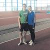 Zusammen in Berlin trainierten der deutsche Meister und WM-Dritte Raul Spank und Anne Rieger. 
