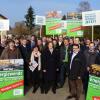 Die Biogasanlagen-Bauern des Landkreises demonstrierten in Rudelstetten selbstbewusst als Pioniere der Energiewende. Die Demonstration war Teil einer Gesprächsrunde, zu der Politiker als auch Anlagenbauer geladen waren.  

