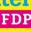 Bisher war die FDP gelb und blau. Jetzt ist sie auch noch magentafarben.  
 

