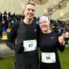 Tobias Gröbl und Katharina Engelhardt gewannen beim Silvesterlauf in Gersthofen.