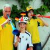 WM 2010: Fans aus Krumbach zeigen Farbe