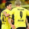 Die jungen Wilden im BVB-Trikot: Giovanni Reyna, Erling Haaland und Jadon Sancho (von links) bilden mit Jude Bellingham die Dortmunder Offensive. 